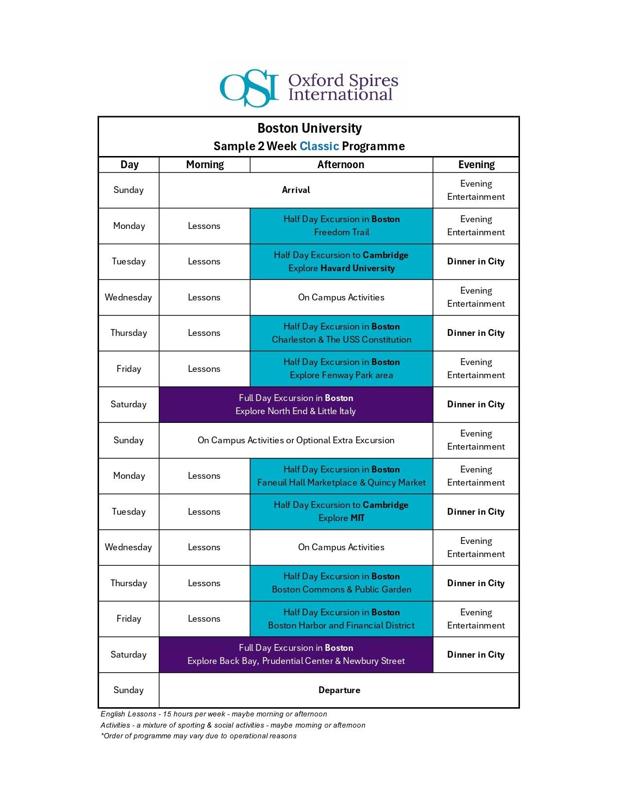 Ljetna škola engleskog jezika Oxford Spires - Boston, 10-17 god., 26.7.-10.8.2026.